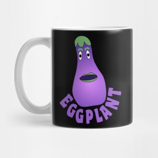 Eggplant Text Mug